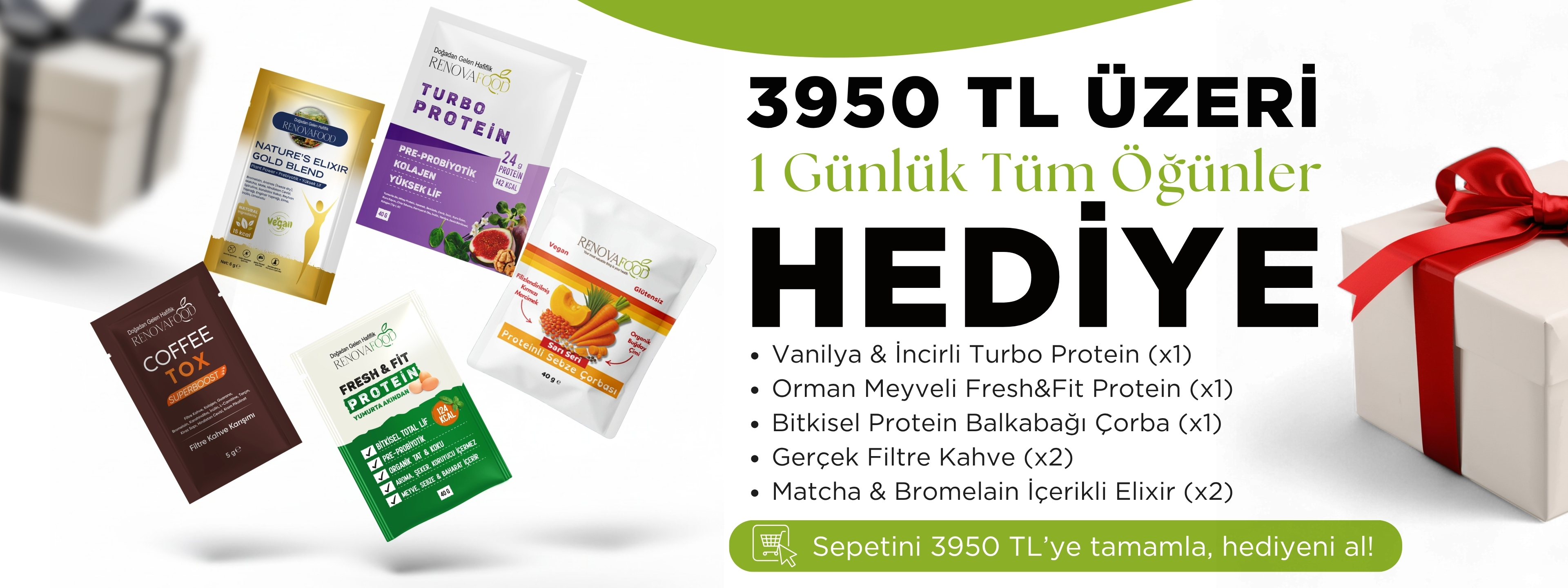3950 TL Üzeri Siparişlere Hediye!