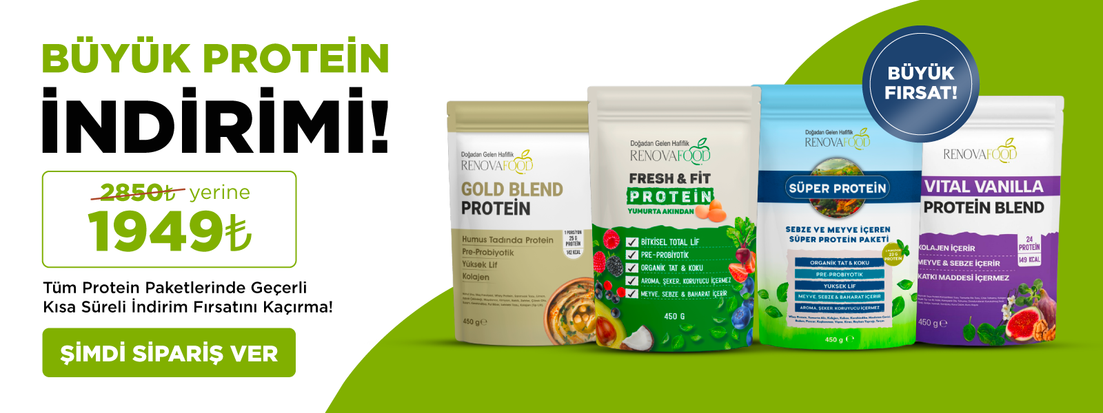 Büyük Protein İndirimi!
