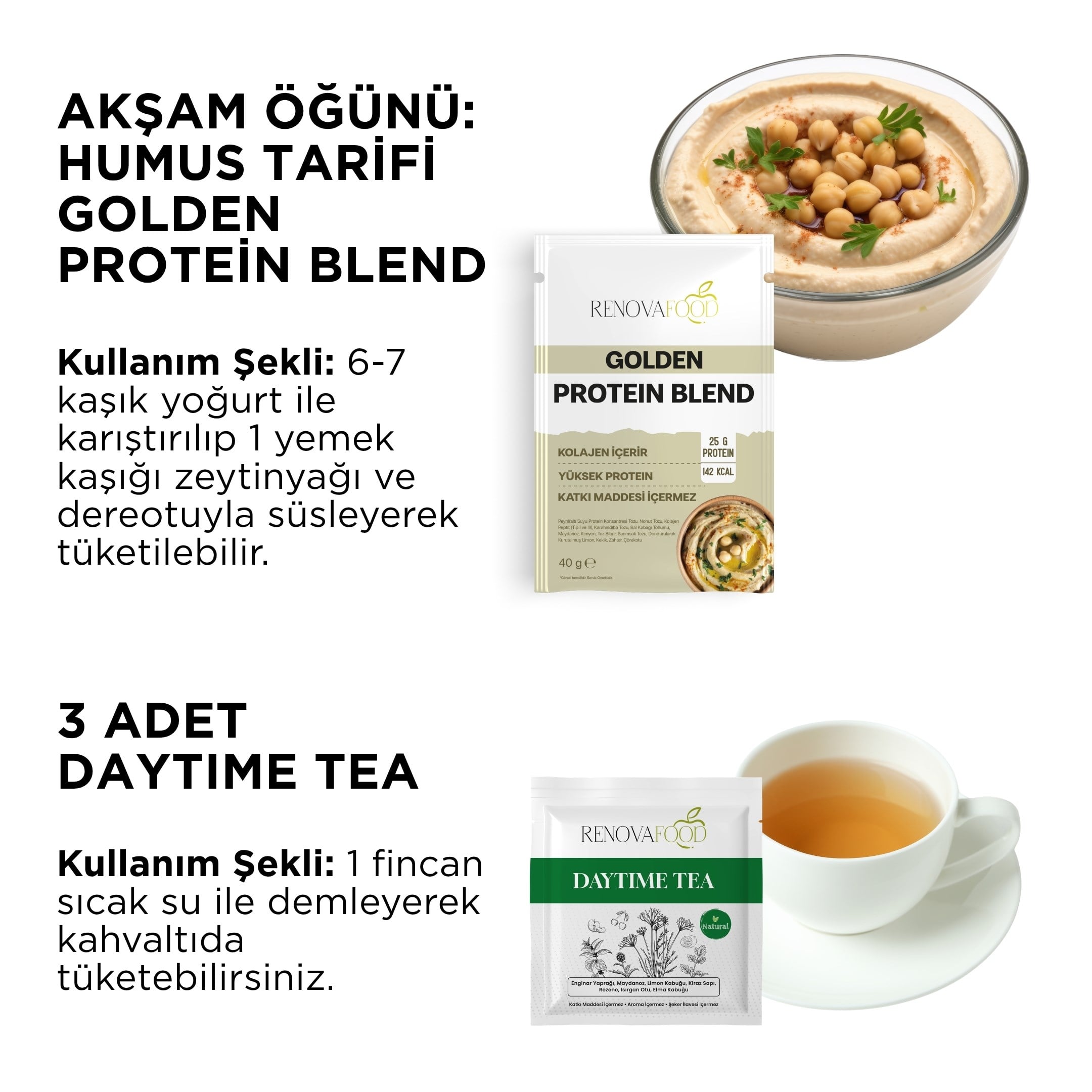3 Günlük Pratik Beslenme & Destek Paketi – Renova Fit Life