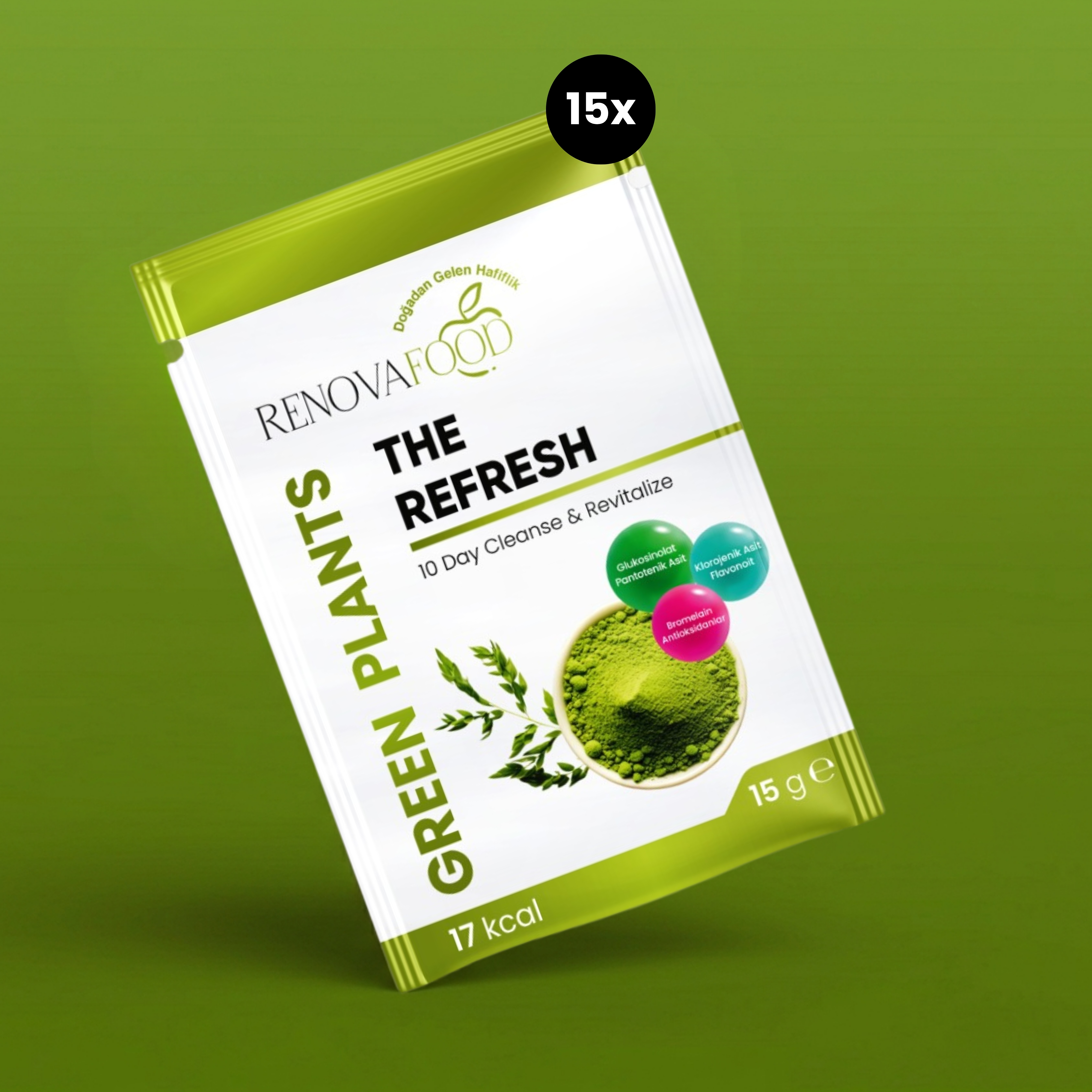 The Refresh – Yeşil Detoks & Probiyotik İçerikli Günlük Karışım