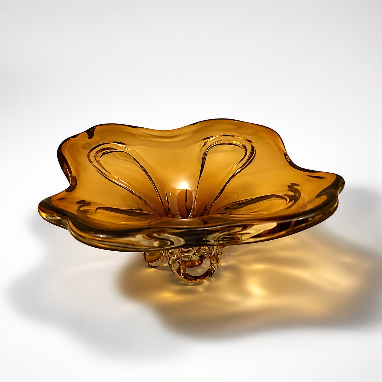 New ArrivalHirefGlass Amber Grandma Sugar Bowl Presentation