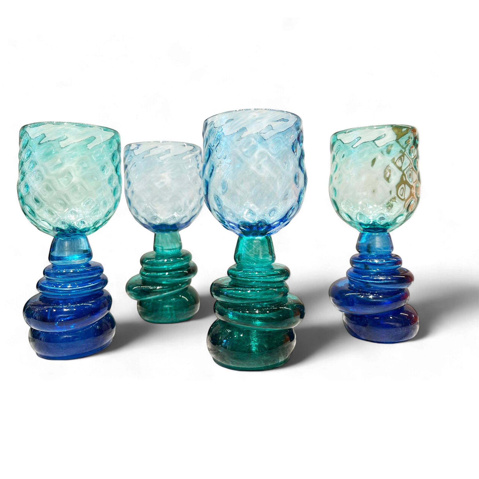 En YenilerHirefCam Üfleme 4'lü Kadeh Set