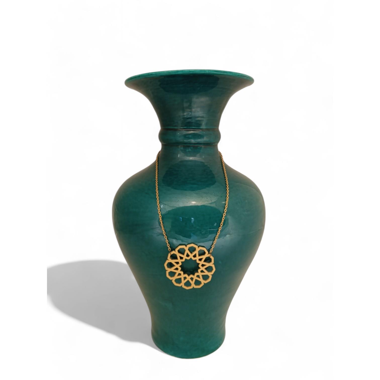 En YenilerHirefCini Vazo Elhamra Karanfil  Yeşil 822