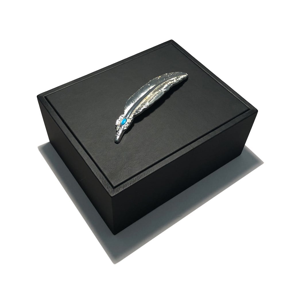 HRF TURKUAZ TUYLU DERI KAPAKLI KUTU 719