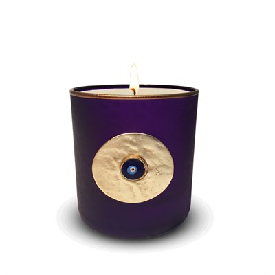 Evil Eye Scented Candle Purple Gold491