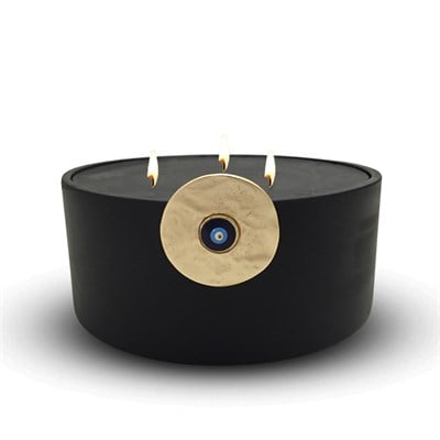 Nazar Boncuklu Mumluk Siyah 502-L