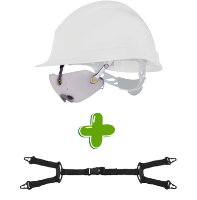 Delta Plus Kendinden Gözlüklü Çene Bağlı Baret