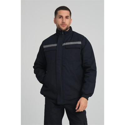 Kışlık Reflektörlü Gabardin İş Montu