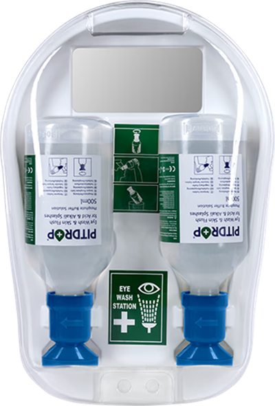 PitDrop® pH Duvar İstasyonu | Kimyasal Müdahale Göz ve Cilt Yıkama Ünitesi