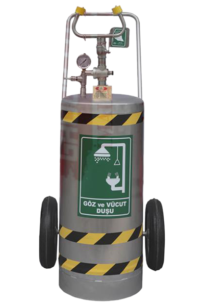 Seyyar Taşınabilir Göz Duşu Krom Paslanmaz