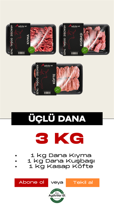 Üçlü Dana - 3 kg