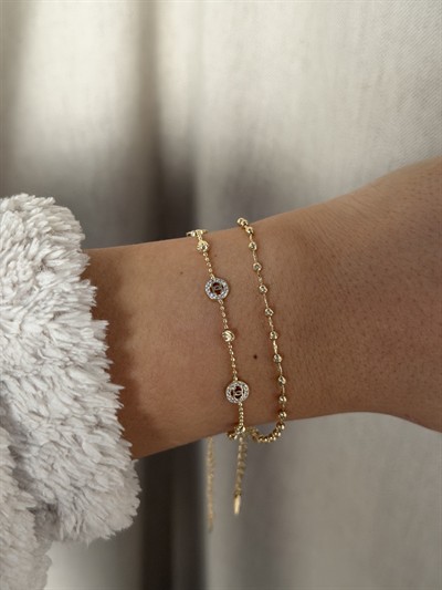 14K gold renk, 2'li şık set.Tasarım ve dorika güzelliği