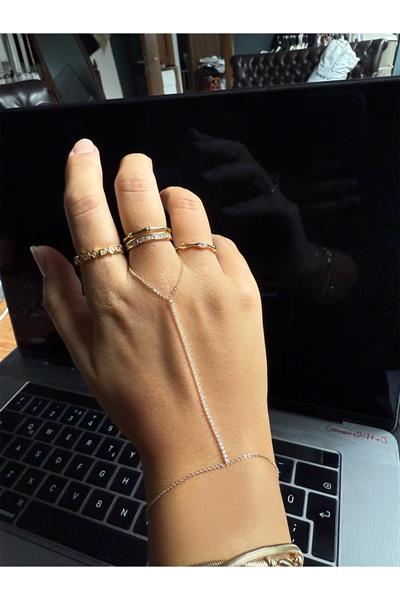 14K gold renk,3 adet yüzük ve şahmeran seti. Muhteşem 4’lü premium seri ✨