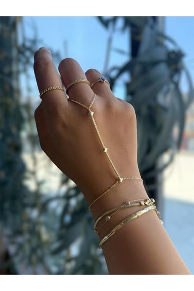 14K gold renk,yonca detaylı zarif trend şahmeran 🍀