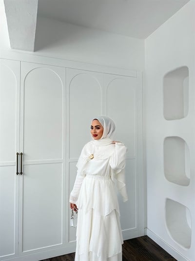  Irmak Etekli Takım - Beyaz