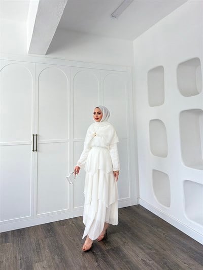  Irmak Etekli Takım - Beyaz