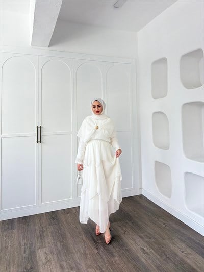  Irmak Etekli Takım - Beyaz