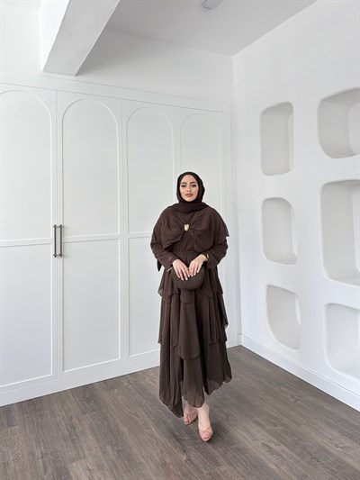  Irmak Etekli Takım - Kahve