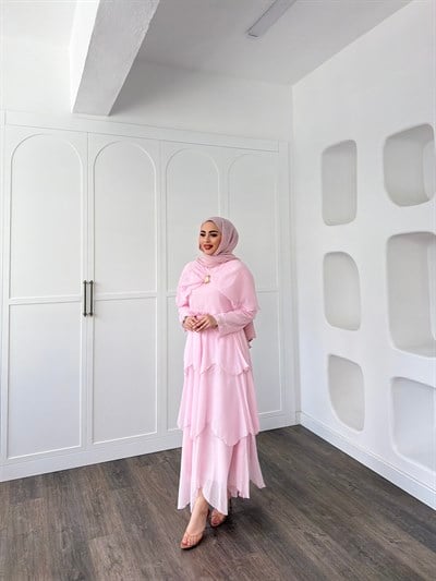  Irmak Etekli Takım - Pembe