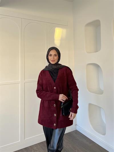 Angora Hırka - Bordo