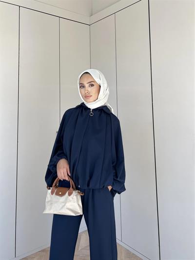 Ayşan Oversize Takım - Lacivert