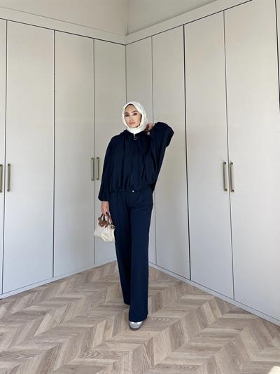 Ayşan Oversize Takım - Lacivert
