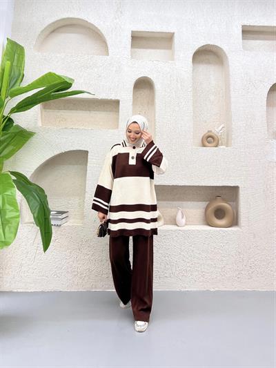 Biens Triko Takım Acı Kahve