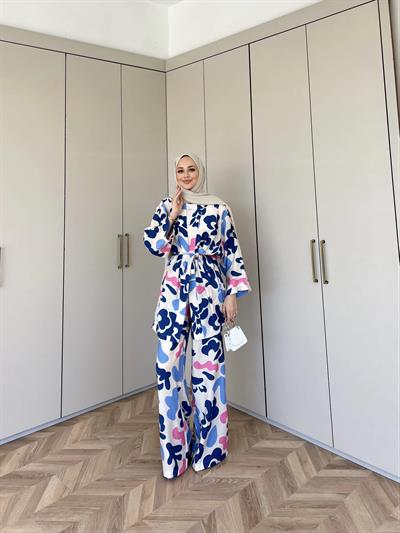 Çağla Kimona Takım - Mavi