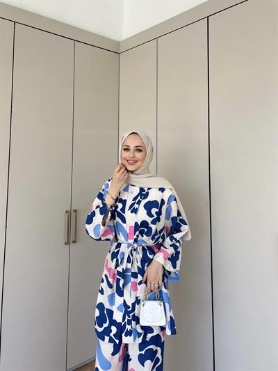 Çağla Kimona Takım - Mavi