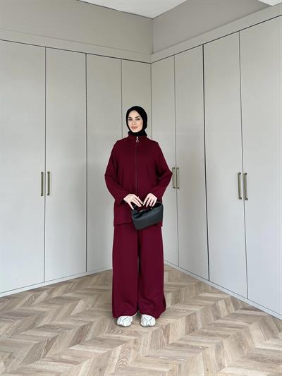 Desli Oysh Takım -Bordo