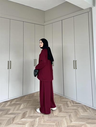 Desli Oysh Takım -Bordo