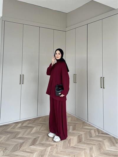 Desli Oysh Takım -Bordo
