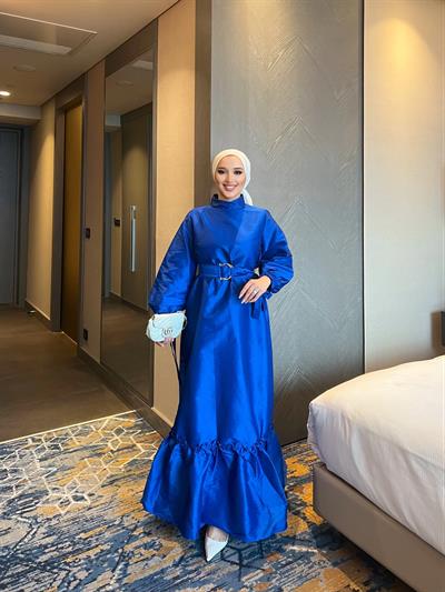 Dessi Tafta Elbise - Mavi