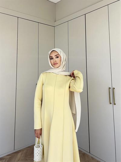 Ella Puf Elbise - Sarı