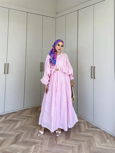 Ema Vual Elbise - Pembe