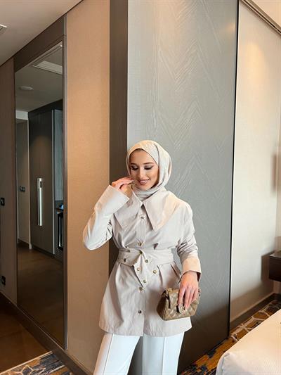 Eyl Çıtçıt Detaylı Gömlek -KAHVE 