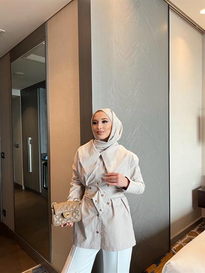 Eyl Çıtçıt Detaylı Gömlek -KAHVE 