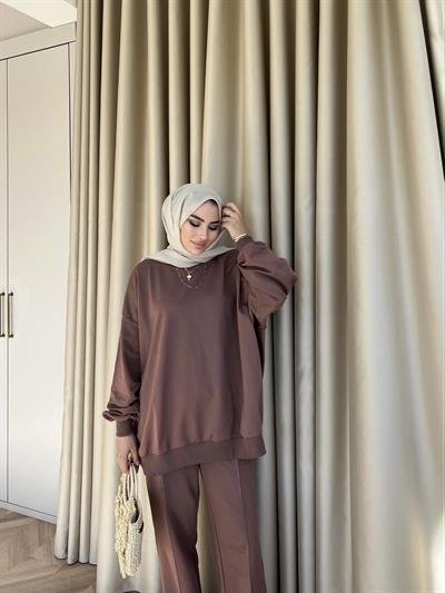 Han İki İplik Takım - Kahve