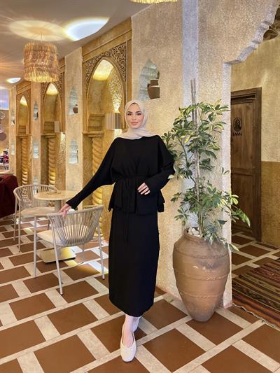 Hırkalı Elbise - Siyah (ÖN SİPARİŞ)