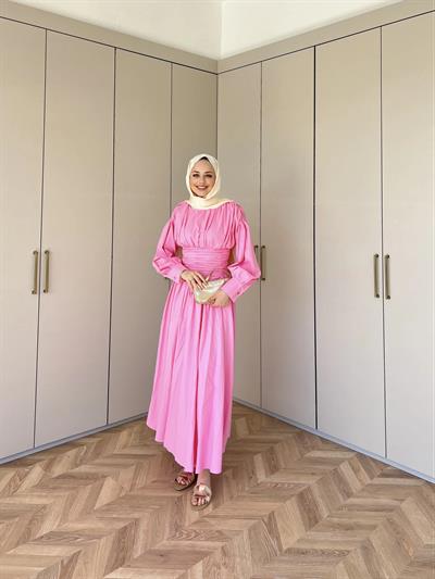 Lesa Elbise - Pembe