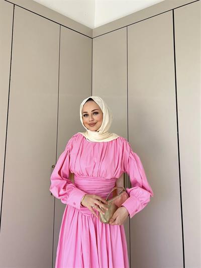 Lesa Elbise - Pembe