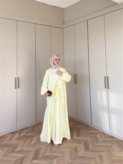 Liva Kimona Elbise - Sarı