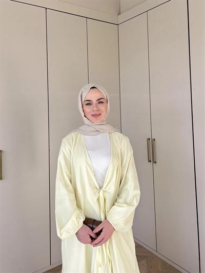 Liva Kimona Elbise - Sarı