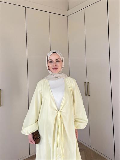 Liva Kimona Elbise - Sarı