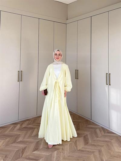 Liva Kimona Elbise - Sarı