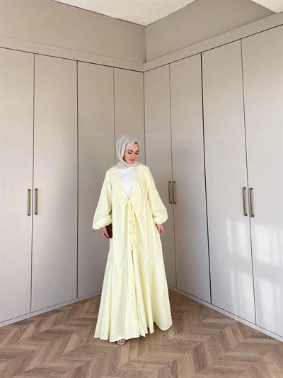 Liva Kimona Elbise - Sarı