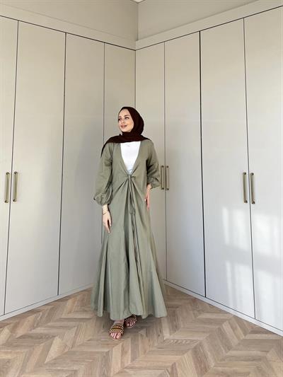 Liva Kimona Elbise - Yeşil