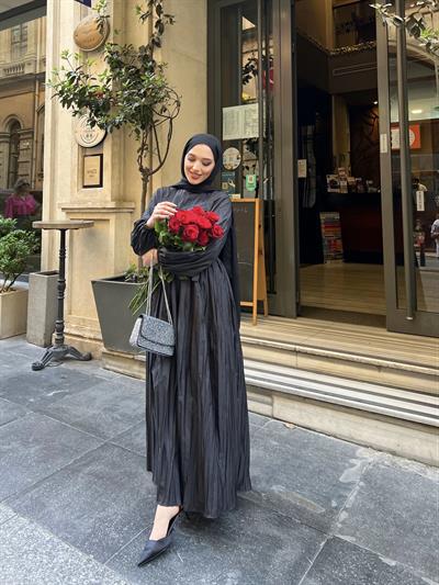 MELDA ELBİSE - SİYAH