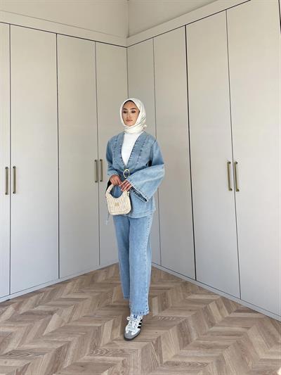 Makka Kot Takım - Acık Mavi