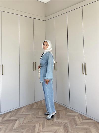 Makka Kot Takım - Acık Mavi